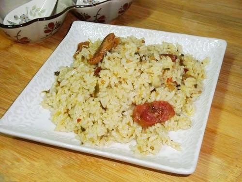 雪菜炒饭——电压力锅菜谱的做法