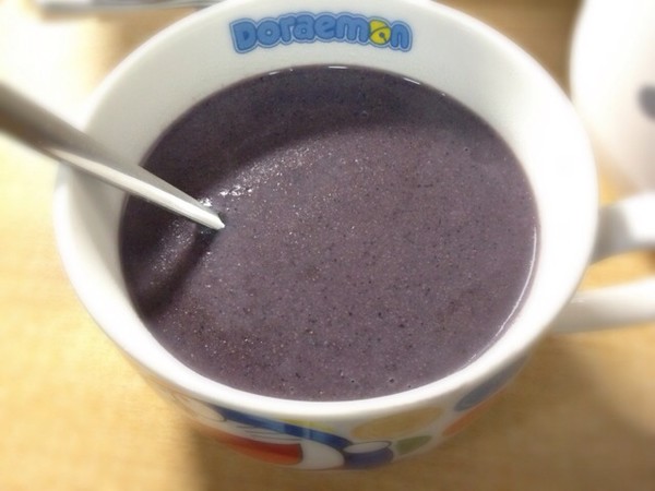 紫薯紫米豆浆的做法
