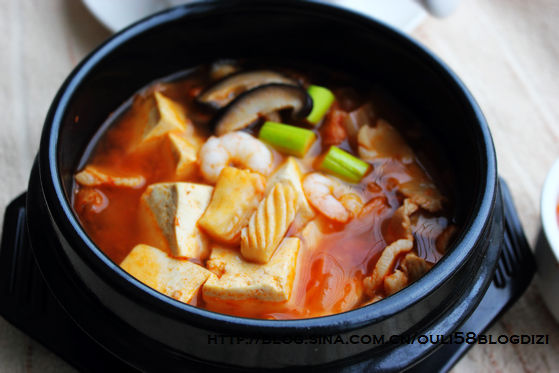 韩式豆腐锅的做法