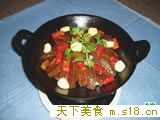 干锅带皮牛肉的做法