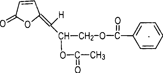 (4Z)-6乙酰氧基-7-苯甲酰氧基-2，4-庚二烯-4-内酯