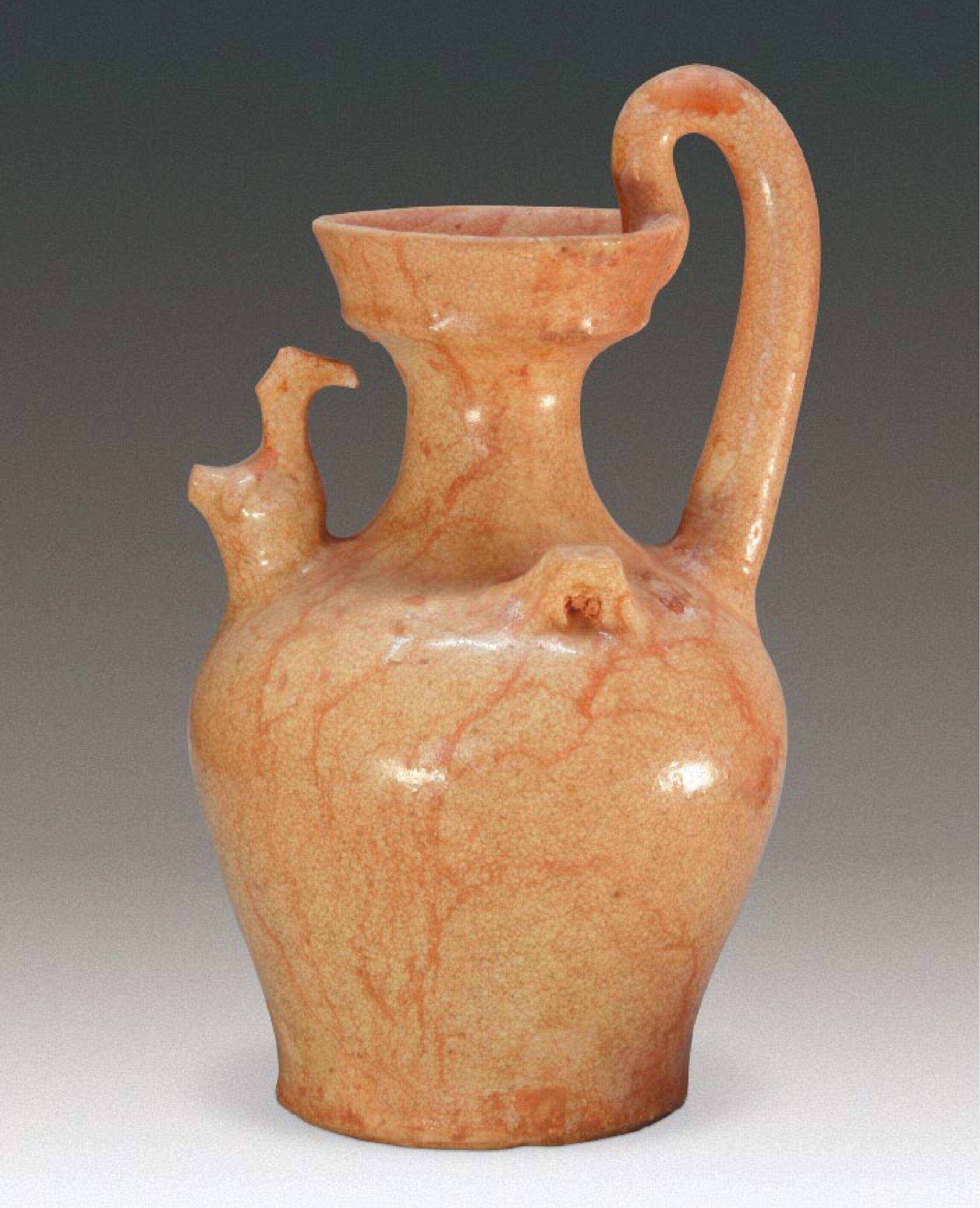 洪州窑青瓷高冠鸡首壶